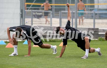 Fussball 2. Liga. Training SK Austria Klagenfurt.  Dino Delic. Klagenfurt, am 16.6.2025.
Foto: Kuess
---
pressefotos, pressefotografie, kuess, qs, qspictures, sport, bild, bilder, bilddatenbank