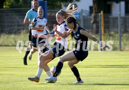 OEFB 2. Frauen Bundesliga Relegation Mitte. Kraig gegen SPG SV Zaunergroup Wallern / Krenglbach. Michelle Claudia Terkl  (Kraig),  Emma Kreindl  (Wallern/Krenglbach). Kraig, am 21.6.2025.
Foto: Kuess
www.qspictures.net
---
pressefotos, pressefotografie, kuess, qs, qspictures, sport, bild, bilder, bilddatenbank