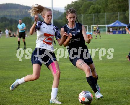 OEFB 2. Frauen Bundesliga Relegation Mitte. Kraig gegen SPG SV Zaunergroup Wallern / Krenglbach.  Michelle Claudia Terkl (Kraig),   Sophie Schobesberger (Wallern/Krenglbach). Kraig, am 21.6.2025.
Foto: Kuess
www.qspictures.net
---
pressefotos, pressefotografie, kuess, qs, qspictures, sport, bild, bilder, bilddatenbank