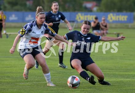 OEFB 2. Frauen Bundesliga Relegation Mitte. Kraig gegen SPG SV Zaunergroup Wallern / Krenglbach.  Julia Bergmann (Kraig),  Susanne Bauer  (Wallern/Krenglbach). Kraig, am 21.6.2025.
Foto: Kuess
www.qspictures.net
---
pressefotos, pressefotografie, kuess, qs, qspictures, sport, bild, bilder, bilddatenbank