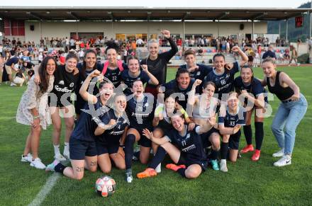 OEFB 2. Frauen Bundesliga Relegation Mitte. Kraig gegen SPG SV Zaunergroup Wallern / Krenglbach.  Meisterjubel Kraig. Kraig, am 21.6.2025.
Foto: Kuess


---
pressefotos, pressefotografie, kuess, qs, qspictures, sport, bild, bilder, bilddatenbank
