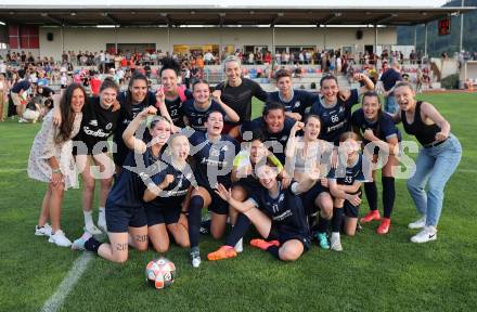 OEFB 2. Frauen Bundesliga Relegation Mitte. Kraig gegen SPG SV Zaunergroup Wallern / Krenglbach.  Meisterjubel Kraig. Kraig, am 21.6.2025.
Foto: Kuess


---
pressefotos, pressefotografie, kuess, qs, qspictures, sport, bild, bilder, bilddatenbank