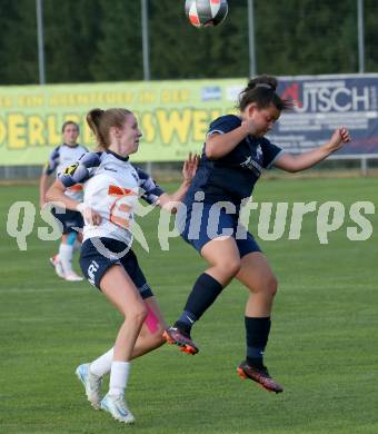 OEFB 2. Frauen Bundesliga Relegation Mitte. Kraig gegen SPG SV Zaunergroup Wallern / Krenglbach.  Lejla Kovacevic (Kraig),   Sophie Schobesberger (Wallern/Krenglbach). Kraig, am 21.6.2025.
Foto: Kuess
www.qspictures.net
---
pressefotos, pressefotografie, kuess, qs, qspictures, sport, bild, bilder, bilddatenbank
