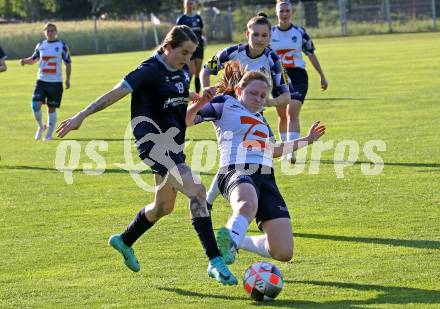 OEFB 2. Frauen Bundesliga Relegation Mitte. Kraig gegen SPG SV Zaunergroup Wallern / Krenglbach.   Julia Egger (Kraig),   Lena Schwetz (Wallern/Krenglbach). Kraig, am 21.6.2025.
Foto: Kuess
www.qspictures.net
---
pressefotos, pressefotografie, kuess, qs, qspictures, sport, bild, bilder, bilddatenbank