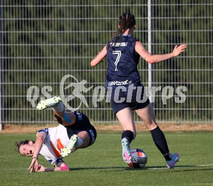 OEFB 2. Frauen Bundesliga Relegation Mitte. Kraig gegen SPG SV Zaunergroup Wallern / Krenglbach.  Michelle Claudia Terkl (Kraig),   Emma Kreindl (Wallern/Krenglbach). Kraig, am 21.6.2025.
Foto: Kuess
www.qspictures.net
---
pressefotos, pressefotografie, kuess, qs, qspictures, sport, bild, bilder, bilddatenbank