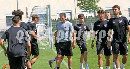 Fussball 2. Liga. Training SK Austria Klagenfurt.  Athletiktrainer Bernhard Sussitzl. Klagenfurt, am 23.6.2025.
Foto: Kuess
---
pressefotos, pressefotografie, kuess, qs, qspictures, sport, bild, bilder, bilddatenbank