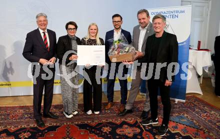 Empfang und Ehrung von Kaerntens erfolgreichen Wintersportlerinnen und -sportlern. LH Peter Kaiser, LR.in Beate Prettner, Katharina Truppe, LR Sebastian Schuschnig, Dieter Moertl, Arno Arthofer. Klagenfurt, am 7.4.2025.
Foto: Kuess
www.qspictures.net
---
pressefotos, pressefotografie, kuess, qs, qspictures, sport, bild, bilder, bilddatenbank