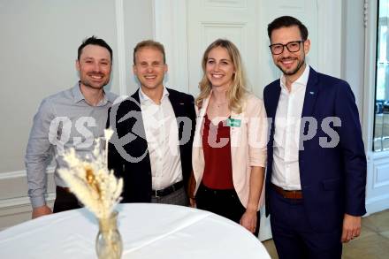 Empfang und Ehrung von Kaerntens erfolgreichen Wintersportlerinnen und -sportlern. Alexander Payer, Hanno Douschan, Sabine Payer, LR Sebastian Schuschnig. Klagenfurt, am 7.4.2025.
Foto: Kuess
www.qspictures.net
---
pressefotos, pressefotografie, kuess, qs, qspictures, sport, bild, bilder, bilddatenbank