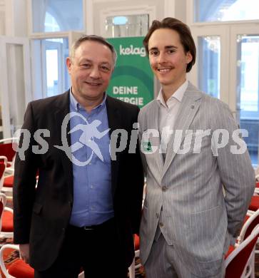 Empfang und Ehrung von Kaerntens erfolgreichen Wintersportlerinnen und -sportlern. Alexander Tarzi, Markus Mueller. Klagenfurt, am 7.4.2025.
Foto: Kuess
---
pressefotos, pressefotografie, kuess, qs, qspictures, sport, bild, bilder, bilddatenbank