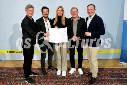 Empfang und Ehrung von KÃaerntens erfolgreichen Wintersportlerinnen und -sportlern. Arno Arthofer, Roland Stocker, Nadine Fest, Bernhard Brunner, Ulrich Zafoschnig .Klagenfurt, am 7.4.2025.
Foto: Kuess
www.qspictures.net
---
pressefotos, pressefotografie, kuess, qs, qspictures, sport, bild, bilder, bilddatenbank