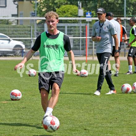 Fussball 2. Liga. Training SK Austria Klagenfurt. Fabian Stoeber. Klagenfurt, am 23.6.2025.
Foto: Kuess
---
pressefotos, pressefotografie, kuess, qs, qspictures, sport, bild, bilder, bilddatenbank