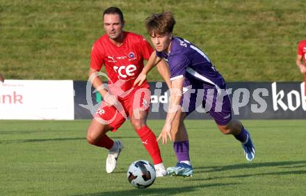 Fussball Testspiel. St. Veit gegen SK Austria Klagenfurt.  Jakob Oberguggenberger (Klagenfurt).  St. Veit, am 25.6.2025.
Foto: Kuess
---
pressefotos, pressefotografie, kuess, qs, qspictures, sport, bild, bilder, bilddatenbank