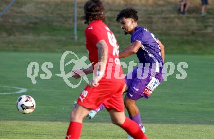 Fussball Testspiel. St. Veit gegen SK Austria Klagenfurt.  Naldo Apericido (Klagenfurt).  St. Veit, am 25.6.2025.
Foto: Kuess
---
pressefotos, pressefotografie, kuess, qs, qspictures, sport, bild, bilder, bilddatenbank