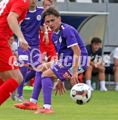 Fussball Testspiel. St. Veit gegen SK Austria Klagenfurt. Armin Karic (Klagenfurt). St. Veit, am 25.6.2025.
Foto: Kuess
www.qspictures.net
---
pressefotos, pressefotografie, kuess, qs, qspictures, sport, bild, bilder, bilddatenbank