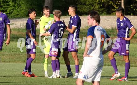 Fussball Testspiel. SK Austria Klagenfurt gegen Treibach. Torjubel Manuel Kuttin (Klagenfurt) Gurnitz, am 27.6.2025.
Foto: Kuess
www.qspictures.net
---
pressefotos, pressefotografie, kuess, qs, qspictures, sport, bild, bilder, bilddatenbank