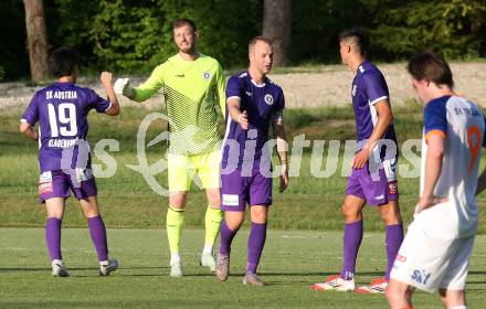 Fussball Testspiel. SK Austria Klagenfurt gegen Treibach. Torjubel Manuel Kuttin (Klagenfurt) Gurnitz, am 27.6.2025.
Foto: Kuess
www.qspictures.net
---
pressefotos, pressefotografie, kuess, qs, qspictures, sport, bild, bilder, bilddatenbank
