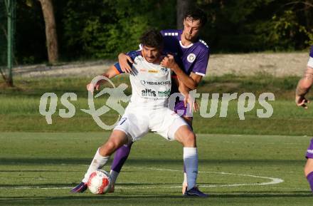 Fussball Testspiel. SK Austria Klagenfurt gegen Treibach. Marcel Krnjic (Klagenfurt), Michael Novak (Treibach). Gurnitz, am 27.6.2025.
Foto: Kuess
www.qspictures.net
---
pressefotos, pressefotografie, kuess, qs, qspictures, sport, bild, bilder, bilddatenbank