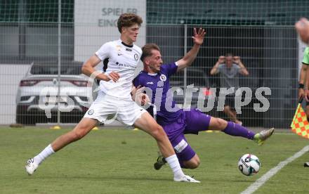 Fussball Testspiel. SK Austria Klagenfurt gegen Sturm Graz Amateure. Marc-Andre Schmerboeck  (Klagenfurt). Klagenfurt, am 4.7.2025.
Foto: Kuess
www.qspictures.net
---
pressefotos, pressefotografie, kuess, qs, qspictures, sport, bild, bilder, bilddatenbank