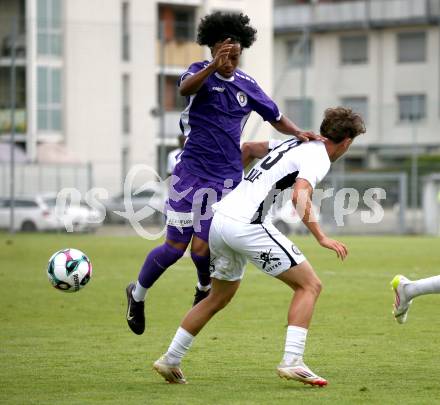 Fussball Testspiel. SK Austria Klagenfurt gegen Sturm Graz Amateure.  Christopher Woelbl  (Klagenfurt). Klagenfurt, am 4.7.2025.
Foto: Kuess
www.qspictures.net
---
pressefotos, pressefotografie, kuess, qs, qspictures, sport, bild, bilder, bilddatenbank