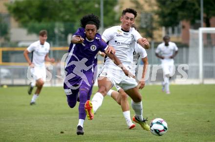 Fussball Testspiel. SK Austria Klagenfurt gegen Sturm Graz Amateure.  Christopher Woelbl  (Klagenfurt). Klagenfurt, am 4.7.2025.
Foto: Kuess
www.qspictures.net
---
pressefotos, pressefotografie, kuess, qs, qspictures, sport, bild, bilder, bilddatenbank