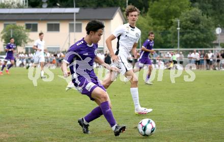 Fussball Testspiel. SK Austria Klagenfurt gegen Sturm Graz Amateure.  Rei Okada   (Klagenfurt). Klagenfurt, am 4.7.2025.
Foto: Kuess
www.qspictures.net
---
pressefotos, pressefotografie, kuess, qs, qspictures, sport, bild, bilder, bilddatenbank