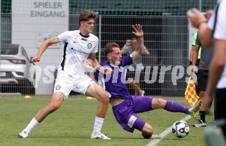 Fussball Testspiel. SK Austria Klagenfurt gegen Sturm Graz Amateure. Marc Andre Schmerboeck (Klagenfurt). Klagenfurt, am 4.7.2025.
Foto: Kuess
www.qspictures.net
---
pressefotos, pressefotografie, kuess, qs, qspictures, sport, bild, bilder, bilddatenbank