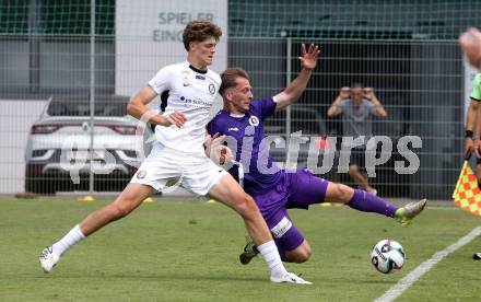Fussball Testspiel. SK Austria Klagenfurt gegen Sturm Graz Amateure. Marc-Andre Schmerboeck  (Klagenfurt). Klagenfurt, am 4.7.2025.
Foto: Kuess
www.qspictures.net
---
pressefotos, pressefotografie, kuess, qs, qspictures, sport, bild, bilder, bilddatenbank