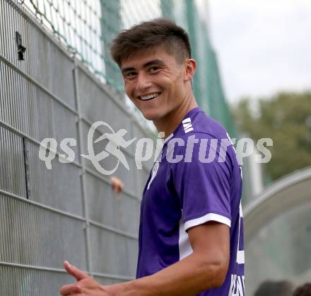 Fussball Testspiel. SK Austria Klagenfurt gegen Sturm Graz Amateure.  Aidan Liu  (Klagenfurt). Klagenfurt, am 4.7.2025.
Foto: Kuess
www.qspictures.net
---
pressefotos, pressefotografie, kuess, qs, qspictures, sport, bild, bilder, bilddatenbank