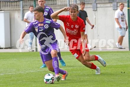 Fussball Testspiel. SK Austria Klagenfurt gegen KAC1909. Alexander Ranacher  (Klagenfurt). Klagenfurt, am 12.7.2025.
Foto: Kuess
www.qspictures.net
---
pressefotos, pressefotografie, kuess, qs, qspictures, sport, bild, bilder, bilddatenbank