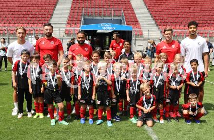 Fussball. Tag der offenen Tuer. Fussball Nachwuchs. U6, U7. Turnier.  Klagenfurt, am 12.7.2025.
Foto: Kuess
www.qspictures.net
---
pressefotos, pressefotografie, kuess, qs, qspictures, sport, bild, bilder, bilddatenbank