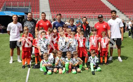 Fussball. Tag der offenen Tuer. Fussball Nachwuchs. U6, U7. Turnier.  Klagenfurt, am 12.7.2025.
Foto: Kuess
www.qspictures.net
---
pressefotos, pressefotografie, kuess, qs, qspictures, sport, bild, bilder, bilddatenbank