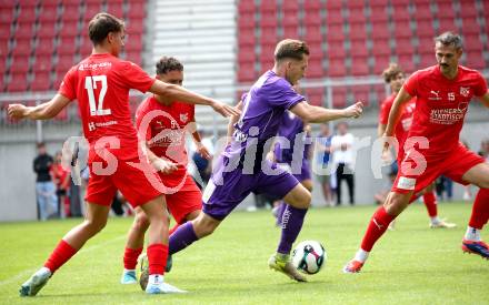 Fussball Testspiel. SK Austria Klagenfurt gegen KAC1909. Marc Andre Schmerboeck  (Klagenfurt). Klagenfurt, am 12.7.2025.
Foto: Kuess
www.qspictures.net
---
pressefotos, pressefotografie, kuess, qs, qspictures, sport, bild, bilder, bilddatenbank