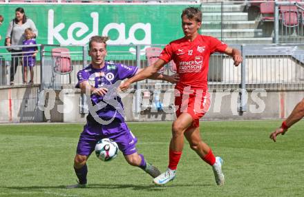 Fussball Testspiel. SK Austria Klagenfurt gegen KAC1909. Marc Andre Schmerboeck  (Klagenfurt). Klagenfurt, am 12.7.2025.
Foto: Kuess
www.qspictures.net
---
pressefotos, pressefotografie, kuess, qs, qspictures, sport, bild, bilder, bilddatenbank