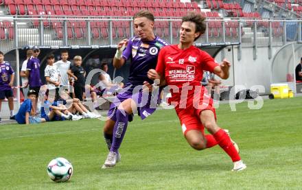 Fussball Testspiel. SK Austria Klagenfurt gegen KAC1909. Sebastian Pschernig   (Klagenfurt). Klagenfurt, am 12.7.2025.
Foto: Kuess
www.qspictures.net
---
pressefotos, pressefotografie, kuess, qs, qspictures, sport, bild, bilder, bilddatenbank