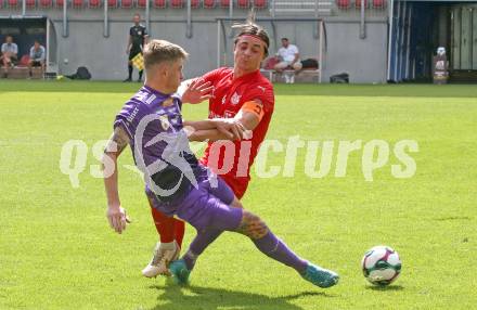 Fussball Testspiel. SK Austria Klagenfurt gegen KAC1909. Nik Marinsek  (Klagenfurt). Klagenfurt, am 12.7.2025.
Foto: Kuess
www.qspictures.net
---
pressefotos, pressefotografie, kuess, qs, qspictures, sport, bild, bilder, bilddatenbank
