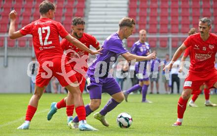 Fussball Testspiel. SK Austria Klagenfurt gegen KAC1909. Marc Andre Schmerboeck  (Klagenfurt). Klagenfurt, am 12.7.2025.
Foto: Kuess
www.qspictures.net
---
pressefotos, pressefotografie, kuess, qs, qspictures, sport, bild, bilder, bilddatenbank