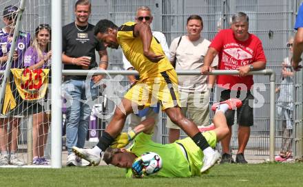Fussball. Tag der offenen Tuer. Fussball Legenden. SK Austria Klagenfurt gegen KAC 1909.  (Klagenfurt). Klagenfurt, am 12.7.2025.
Foto: Kuess
www.qspictures.net
---
pressefotos, pressefotografie, kuess, qs, qspictures, sport, bild, bilder, bilddatenbank