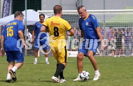Fussball. Tag der offenen Tuer. Fussball Legenden. SK Austria Klagenfurt gegen KAC 1909.  Robert Micheu (Klagenfurt). Klagenfurt, am 12.7.2025.
Foto: Kuess
www.qspictures.net
---
pressefotos, pressefotografie, kuess, qs, qspictures, sport, bild, bilder, bilddatenbank