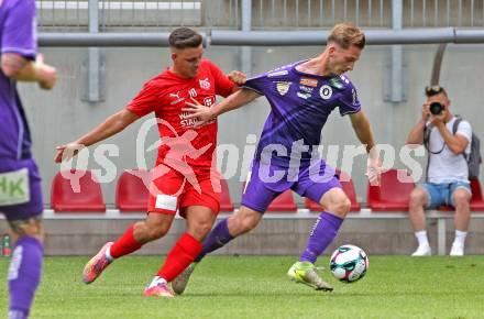 Fussball Testspiel. SK Austria Klagenfurt gegen KAC1909. Marc Andre Schmerboeck   (Klagenfurt). Klagenfurt, am 12.7.2025.
Foto: Kuess
www.qspictures.net
---
pressefotos, pressefotografie, kuess, qs, qspictures, sport, bild, bilder, bilddatenbank