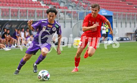 Fussball Testspiel. SK Austria Klagenfurt gegen KAC1909. Rei Okada (Klagenfurt). Klagenfurt, am 12.7.2025.
Foto: Kuess
www.qspictures.net
---
pressefotos, pressefotografie, kuess, qs, qspictures, sport, bild, bilder, bilddatenbank