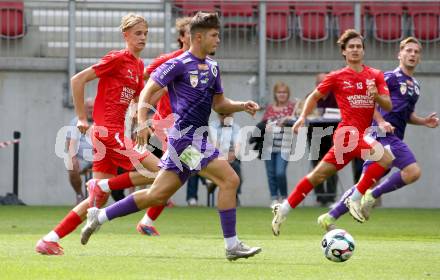 Fussball Testspiel. SK Austria Klagenfurt gegen KAC1909. Dino Delic  (Klagenfurt). Klagenfurt, am 12.7.2025.
Foto: Kuess
www.qspictures.net
---
pressefotos, pressefotografie, kuess, qs, qspictures, sport, bild, bilder, bilddatenbank