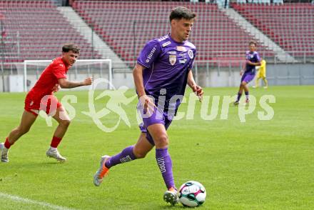 Fussball Testspiel. SK Austria Klagenfurt gegen KAC1909. Alexander Ranacher  (Klagenfurt). Klagenfurt, am 12.7.2025.
Foto: Kuess
www.qspictures.net
---
pressefotos, pressefotografie, kuess, qs, qspictures, sport, bild, bilder, bilddatenbank