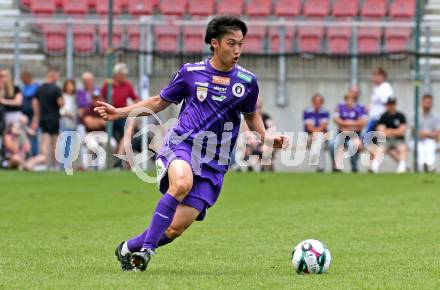 Fussball Testspiel. SK Austria Klagenfurt gegen KAC1909. Rei Okada (Klagenfurt). Klagenfurt, am 12.7.2025.
Foto: Kuess
www.qspictures.net
---
pressefotos, pressefotografie, kuess, qs, qspictures, sport, bild, bilder, bilddatenbank