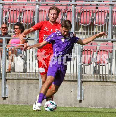 Fussball Testspiel. SK Austria Klagenfurt gegen KAC1909. Adem Mustafic  (Klagenfurt). Klagenfurt, am 12.7.2025.
Foto: Kuess
www.qspictures.net
---
pressefotos, pressefotografie, kuess, qs, qspictures, sport, bild, bilder, bilddatenbank