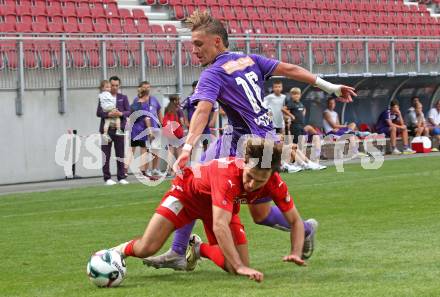 Fussball Testspiel. SK Austria Klagenfurt gegen KAC1909.  Sebastian Pschernig  (Klagenfurt). Klagenfurt, am 12.7.2025.
Foto: Kuess
www.qspictures.net
---
pressefotos, pressefotografie, kuess, qs, qspictures, sport, bild, bilder, bilddatenbank