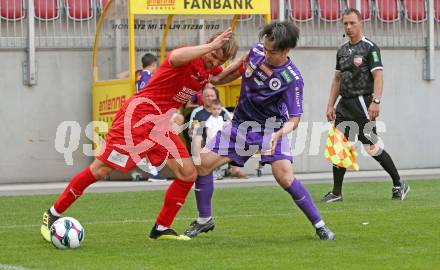Fussball Testspiel. SK Austria Klagenfurt gegen KAC1909. Rei Okada  (Klagenfurt), Peter Zucker (KAC). Klagenfurt, am 12.7.2025.
Foto: Kuess
www.qspictures.net
---
pressefotos, pressefotografie, kuess, qs, qspictures, sport, bild, bilder, bilddatenbank