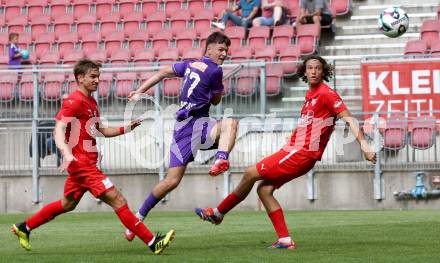Fussball Testspiel. SK Austria Klagenfurt gegen KAC1909. Dennis Sinanovic (Klagenfurt). Klagenfurt, am 12.7.2025.
Foto: Kuess
www.qspictures.net
---
pressefotos, pressefotografie, kuess, qs, qspictures, sport, bild, bilder, bilddatenbank