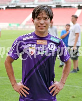 Fussball Testspiel. SK Austria Klagenfurt gegen KAC1909. Toshiaki Miyamoto  (Klagenfurt). Klagenfurt, am 12.7.2025.
Foto: Kuess
www.qspictures.net
---
pressefotos, pressefotografie, kuess, qs, qspictures, sport, bild, bilder, bilddatenbank