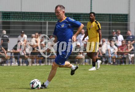 Fussball. Tag der offenen Tuer. Fussball Legenden. SK Austria Klagenfurt gegen KAC 1909. Rudolf Perz  (Klagenfurt). Klagenfurt, am 12.7.2025.
Foto: Kuess
www.qspictures.net
---
pressefotos, pressefotografie, kuess, qs, qspictures, sport, bild, bilder, bilddatenbank