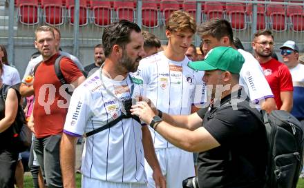 Fussball. Tag der offenen Tuer.   Sandro Zakany, Michael Kristan. Klagenfurt, am 12.7.2025.
Foto: Kuess
www.qspictures.net
---
pressefotos, pressefotografie, kuess, qs, qspictures, sport, bild, bilder, bilddatenbank
